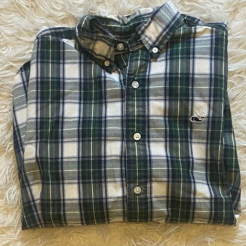 Vineyard Vines plaid button down